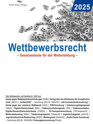 cover image of Wettbewerbsrecht 2025